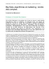 Algorithmes et marketing : rendre d...